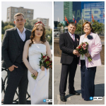 Две тюменских пары зарегистрировали брак на Всероссийском свадебном фестивале